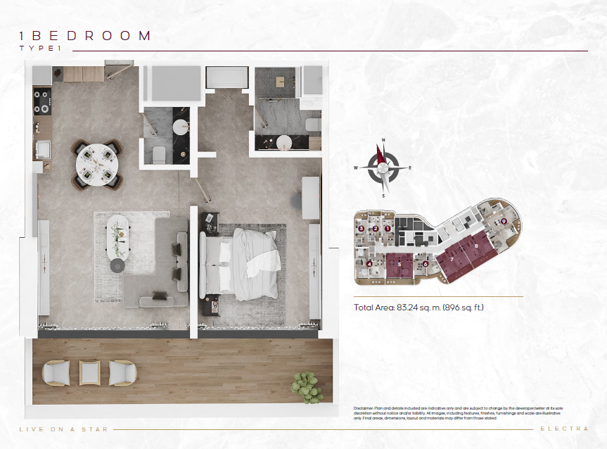 1 Bedroom Type-1