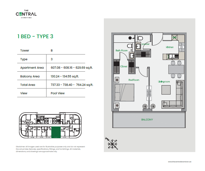 1 Bedroom Type-3