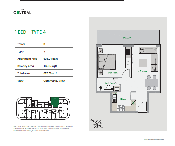 1 Bedroom Type-4